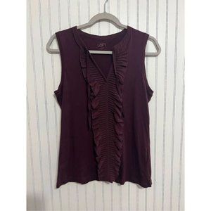 Loft Maroon Tank Top Shirt
